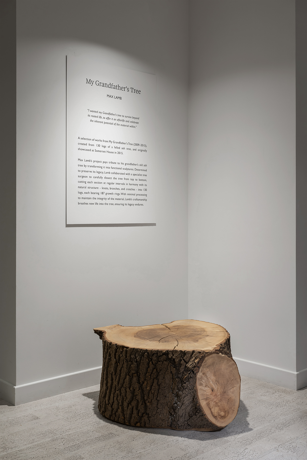 Exhibition: My Grandfather's Tree - Ten Years On by Max Lamb